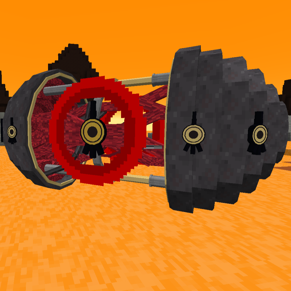 A Megatank charging a beam in the Desert Sector