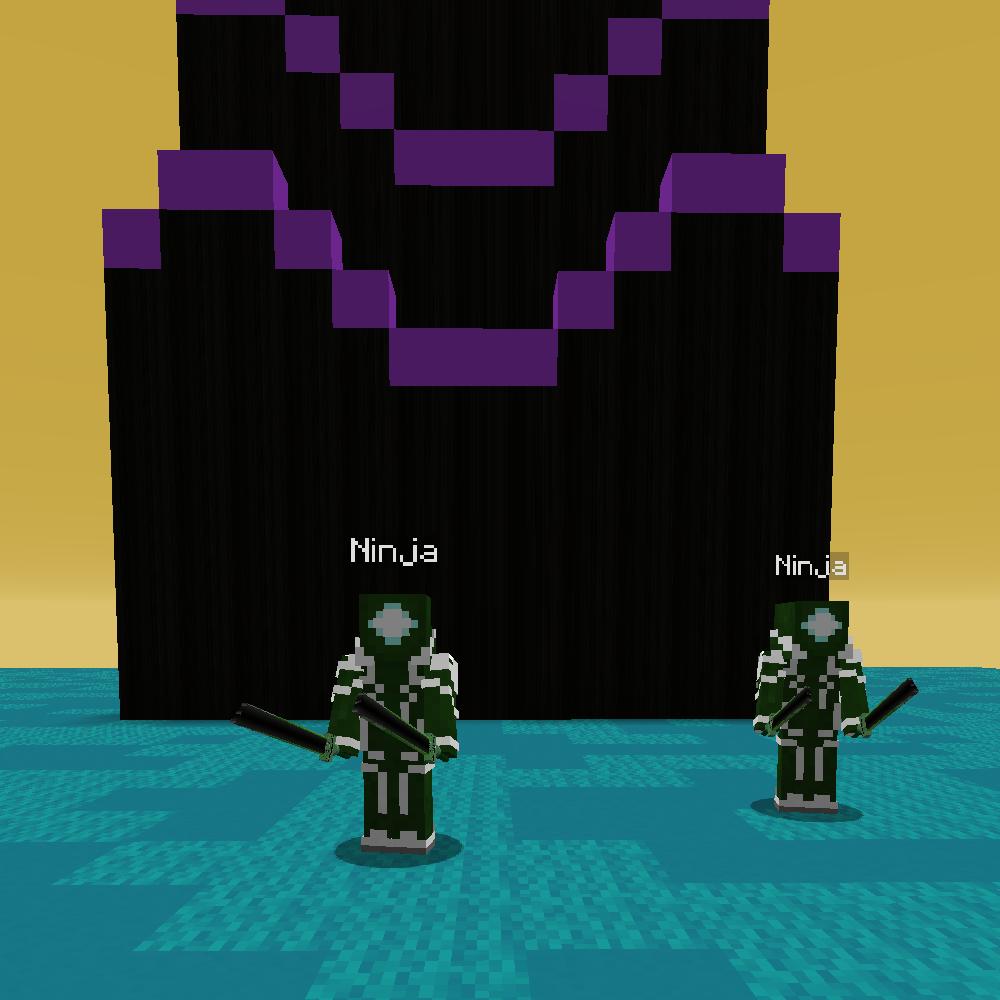 Three Ninjas protecting the tower